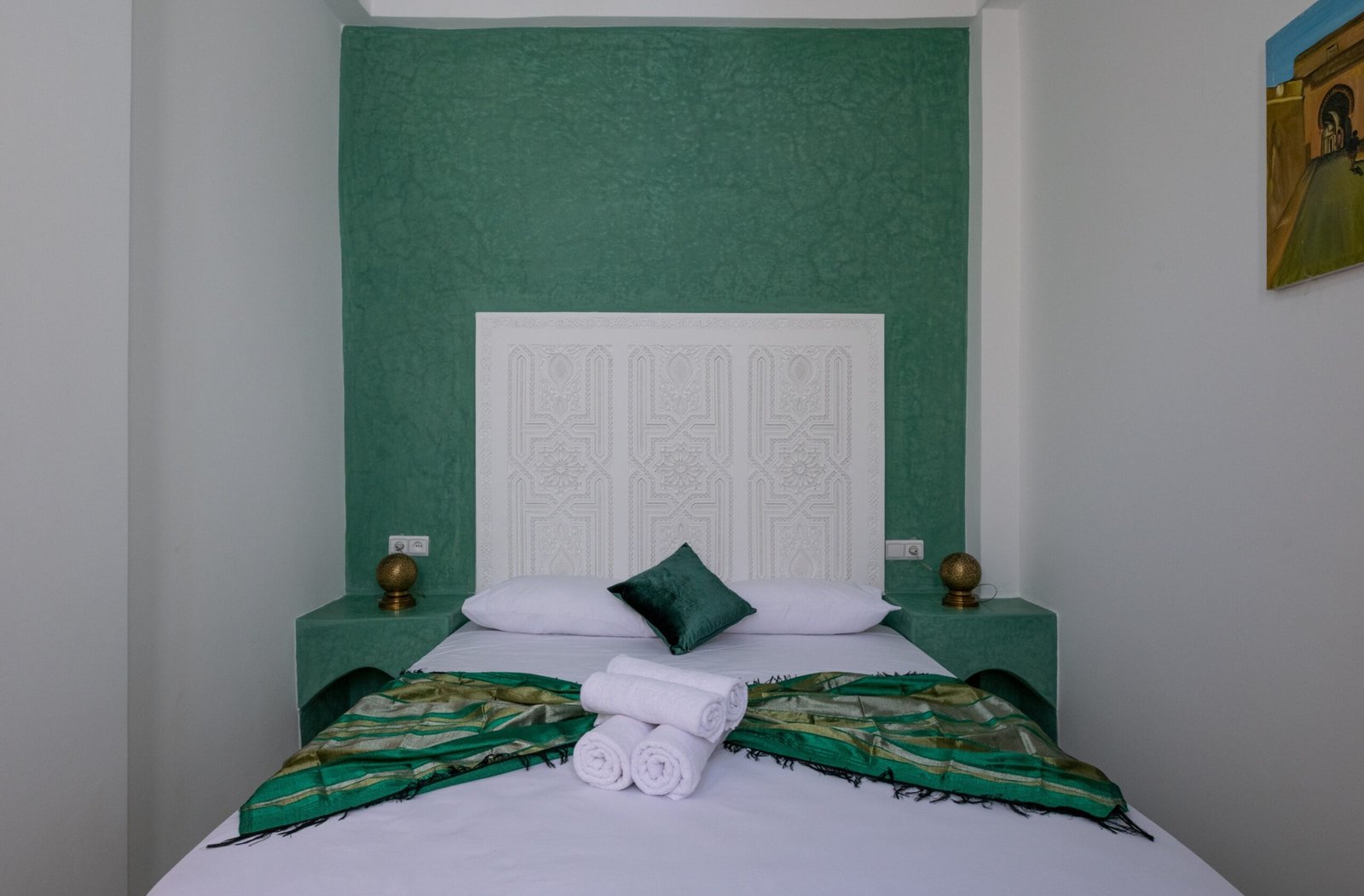 Earth-tone bedroom inspired by Atlas Mountains