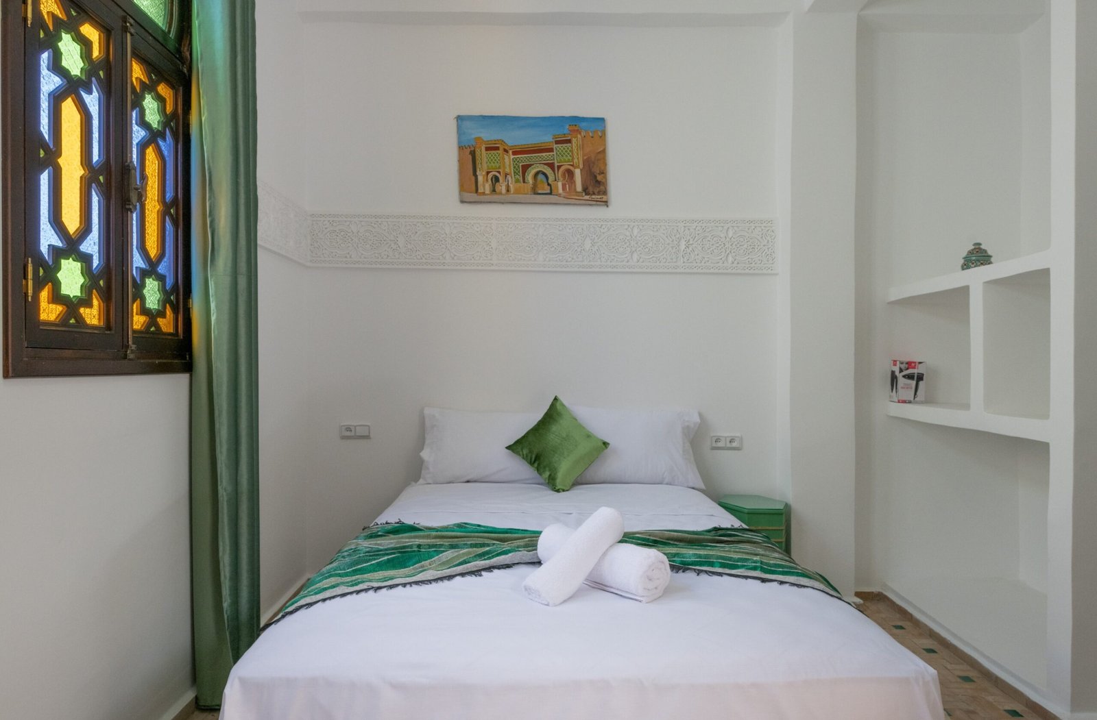 Moroccan architecture-inspired riad bedroom