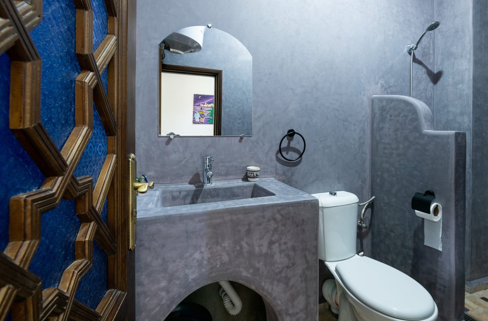 Boutique room decorated in Majorelle style