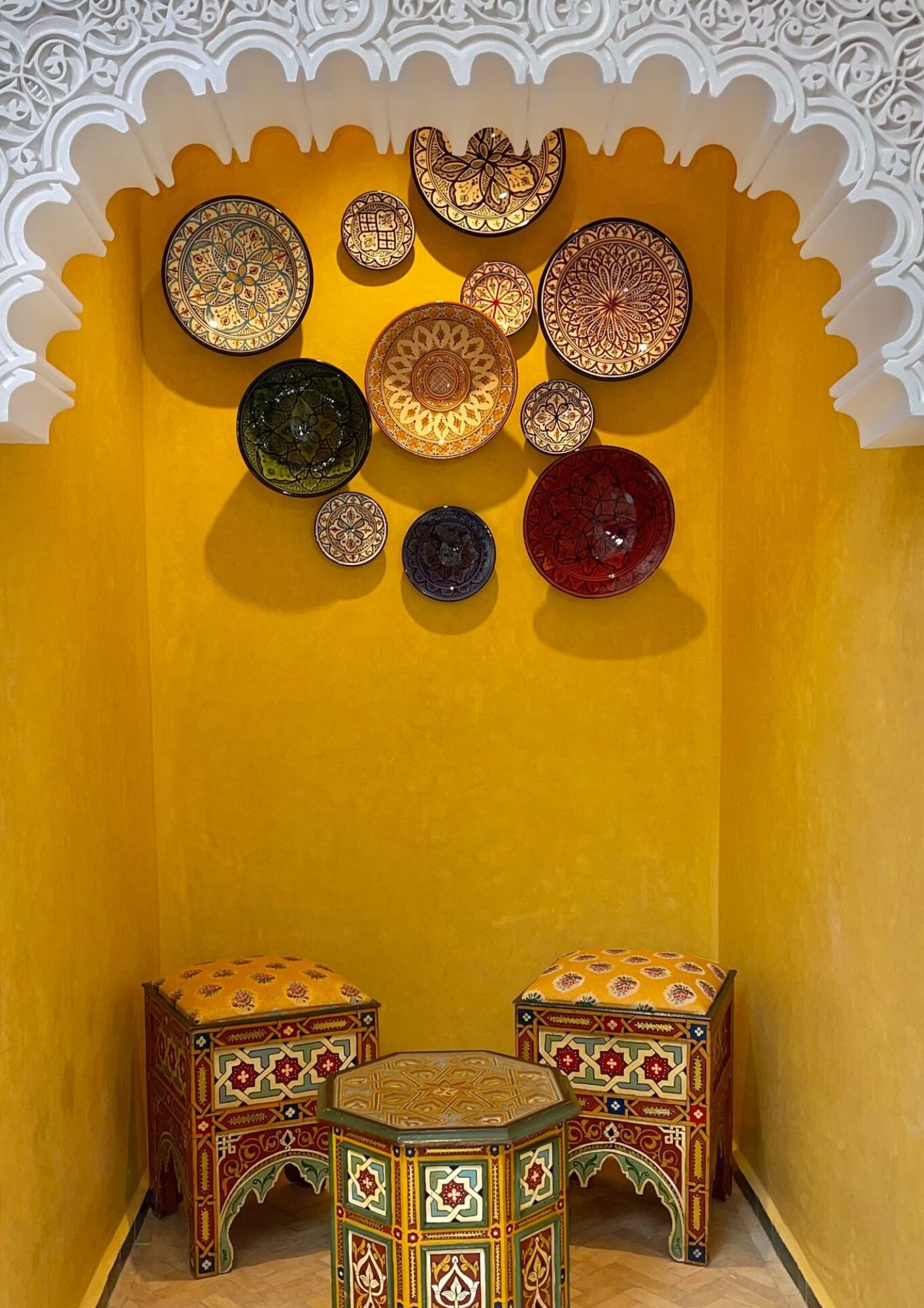 Elegant Moroccan room at Riad Sultana Tangier