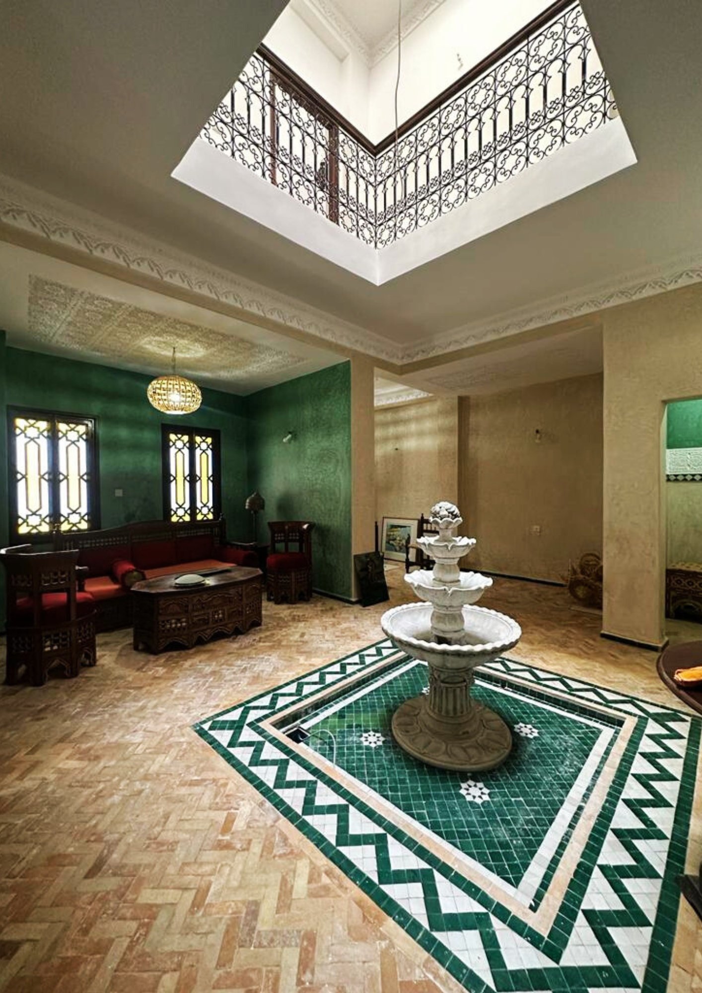 Elegant Moroccan room at Riad Sultana in Tangier