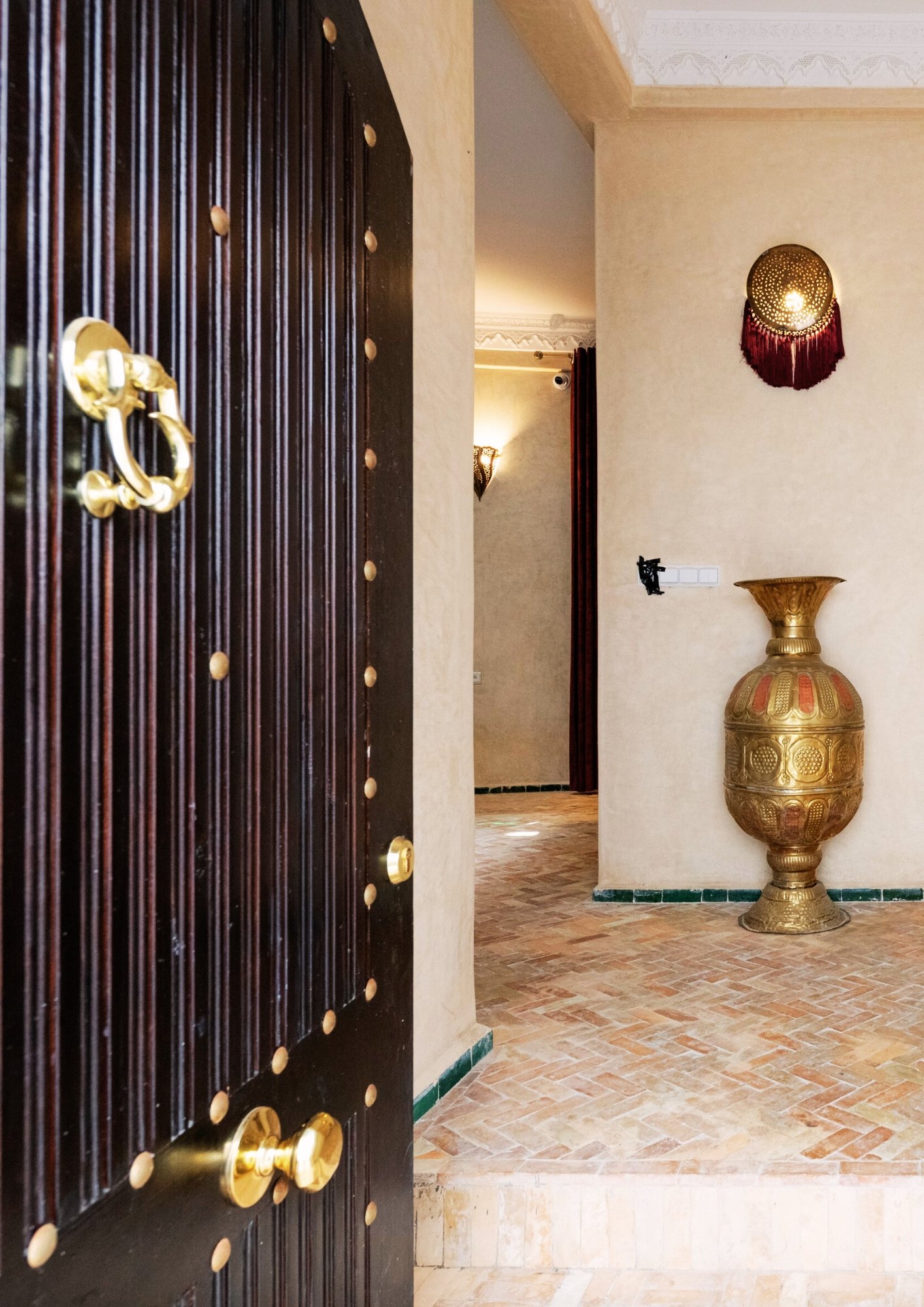 Elegant Moroccan courtyard at Riad Sultana Tangier